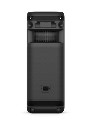 Sony ULT TOWER 10, Altavoz bluetooth para fiestas con ULT POWER SOUND y Deep Bass, altavoces X-Balanced, iluminación LED 360, funciones para fiestas, micrófono inalámbrico, portátil, ruedas giratorias