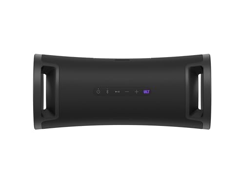 Sony ULT FIELD 7 Altavoz inalámbrico bluetooth portátil con ULT POWER SOUND y Deep Bass, altavoz X-Balanced, 30H de batería, IP67, resistente al agua, iluminación LED, micrófono, entrada para guitarra