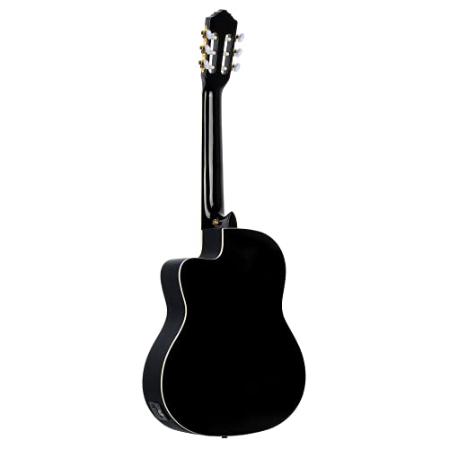 Ortega Classical Guitar Family Series Pro 44 Incluye funda BK Negro RCE141BK