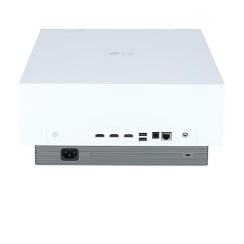 LG CineBeam HU810PW - Proyector TV 4K con SmartTV webOS 5.0, hasta 300", Fuente Láser, 2.700 lúmenes, Resolución 3840x2160, Conectividad Inalámbrica, Color Blanco