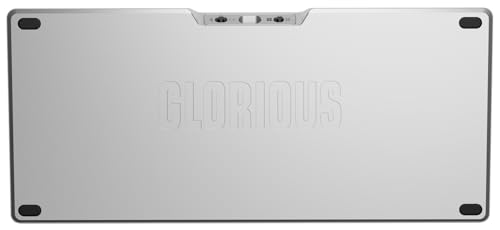 Glorious Gaming GMMK 3 Pro trådlöst mekaniskt tangentbord, Bluetooth Och 2,4 GHz, utbytbara MX-brytare, modulärt aluminiumhölje Och packningssystem, doubleshot-tangenter, 75% TKL, USA QWERTY - Silver