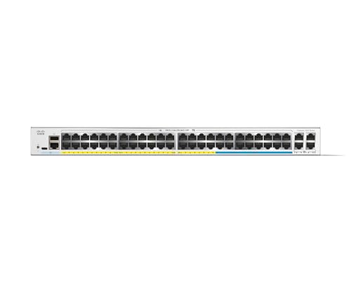 Switch gestionado Cisco Catalyst 1300-48MGP-4X, 32 Puertos GE, 16 Puertos 2,5GE, PoE, 4x10GE SFP+, protección Limitada de por Vida (C1300-48MGP-4X)