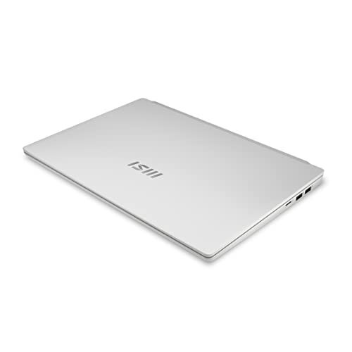 MSI Modern 14 C13M-447XES - Ordenador portátil Ultraligero 14" FHD (Raptor Lake i5-1335U, 16 RAM, 512GB SSD, Iris Xe Graphics, Sin Sistema operativo) Urban Silver - Teclado QWERTY español