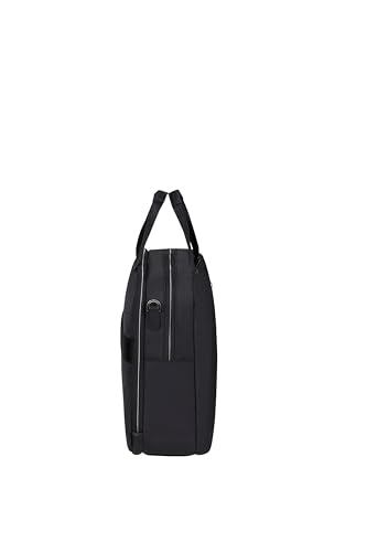 Samsoniten curso: bolsa para computadora portátil con 2 compartimentos de 15.6 pulgadas, 40 cm, 15 l, negro (negro)