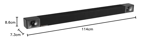 Klipsch Cinema 600 Sound Bar - Barra de Sonido 3.1 con subwoofer inalámbrico 10 Pulgadas, Bluetooth, HDMI-ARC, Toslink