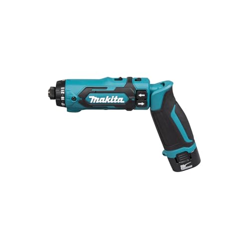 Makita DF012DSE power screwdriver/mpact driver Negro, Azul 200 RPM - Destornillador (7,2 V, Ión de litio, 1500 mAh, 44 mm, 218 mm, 142 mm)