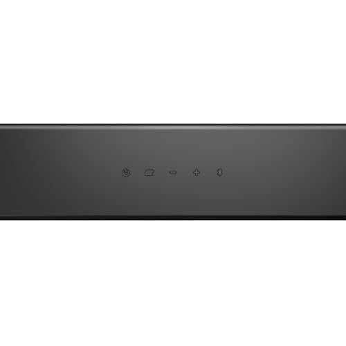 LG S20A - Barra de Sonido Inteligente, Bluetooth, 50W, 2.0 Canales, Compacta con Doble Woofer Integrado, Dolby Digital, DTS Digital Surround, Negro