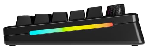 Glorious Gaming GMMK 3 Pro trådlöst mekaniskt tangentbord, Bluetooth Och 2,4 GHz, utbytbara MX-brytare, modulärt aluminiumhölje Och packningssystem, doubleshot-tangenter, 75% TKL, USA QWERTY - Svart