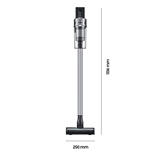Samsung Jet 75 Pet Extra VS20T7562R5/EG Aspirador de Mano inalámbrico y sin Bolsa, Cromo/Plata