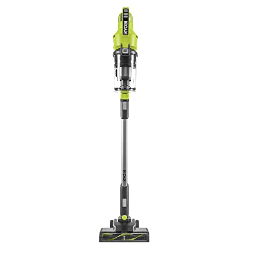 Ryobi - Aspirador de Escoba sin Cable 18V One+ - Depósito 0,6l - Caudal 820l/min - Tubo Extraíble - Ideal para Limpieza de Suelos Duros, Parquet, Alfombras - sin Batería ni Cargador - RSV18-0