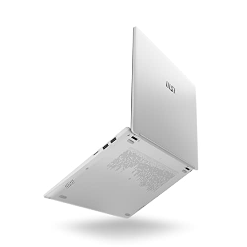 MSI Modern 14 C13M-447XES - Ordenador portátil Ultraligero 14" FHD (Raptor Lake i5-1335U, 16 RAM, 512GB SSD, Iris Xe Graphics, Sin Sistema operativo) Urban Silver - Teclado QWERTY español