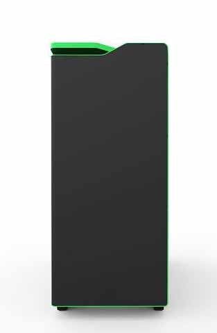 VIBOX Legend 32 - Ordenador para Gaming (27", Intel i7-5960X, 32 GB de RAM, 3 TB de Disco Duro, Nvidia Geforce GTX 980 Ti SLI, Windows 10) Color Negro y Verde - Teclado QWERTY Inglés