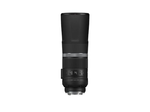 Canon Objetivo Canon RF 800 mm F11 IS STM - Lente Teleobjetivo, Ideal para captar Detalles Lejanos, Tamaño revolucionario, Nítido con estabilizador óptico 4 Pasos, Compatible con Sistema EOS R, Negro