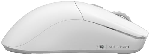 Glorious Gaming Series 2 Pro Ratón Gaming inalámbrico - Compacto, superligero 55 g, sondeo de 8K, Sensor de 26K, switches ópticos, e-Sports, PC Gaming, Agarre de Garra, Juegos FPS - Blanco