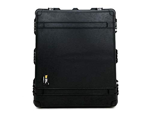 PELI 1690 Maleta de Transporte Robusta y estanca para Equipos electrónicos y ópticos, IP67 estanca e Impermeable al Polvo, 191L de Capacidad, Fabricada en EE.UU., sin Espuma, Color Negro