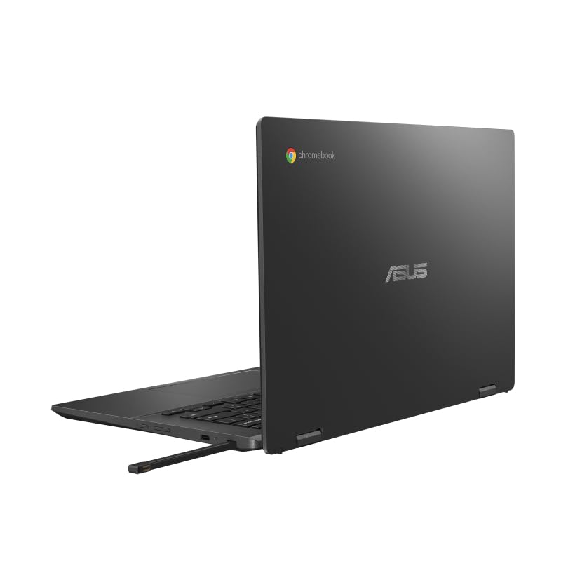 ASUS Chromebook CM14 Flip CL1402FM2A-EC0202 - Ordenador Portátil 14" Full HD (MediaTek Kompanio 520, 4GB RAM, 64GB eMMC, Arm Mali-G52 MC2, ChromeOS) Gris Gravidad - Teclado QWERTY español