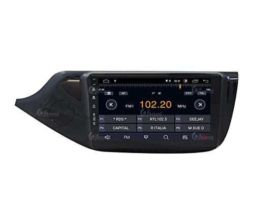 Radio de Coche para Kia Ceed Desde el 2012 Negro Brillante con cámara estándar Android GPS Bluetooth WiFi USB Dab+ Touchscreen 9" 4core Carplay AndroidAuto