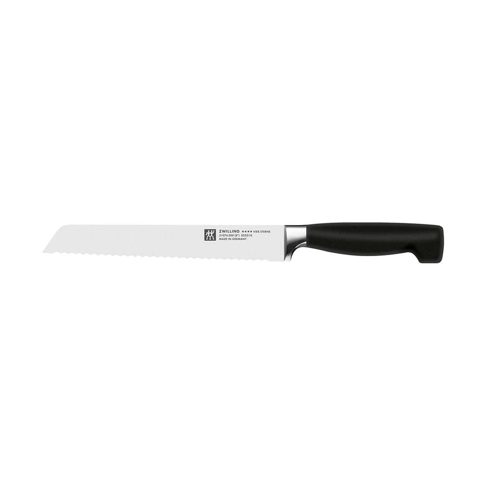 ZWILLING Bloque de cuchillos de 8 piezas, Bloque de madera, Cuchillos y tijeras de acero inoxidable especial/Mango de plástico, Four Star