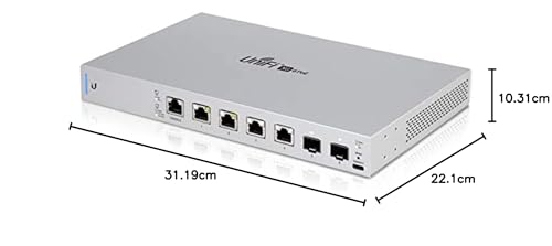 Ubiquiti Networks UniFi Switch 6 XG PoE, Interruptor de 6 Puertos 10G con 802.3bt PoE++ (US-XG-6POE)