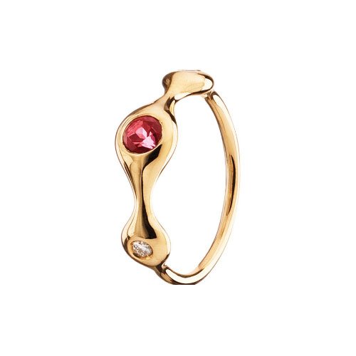 Pandora 970114MX3-53 - Anillo de oro amarillo de 18 quilates, talla 13 (16,88 mm)