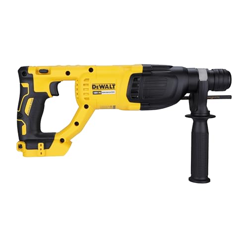DEWALT DCH133N-XJ - Martillo perforador inalámbrico 18 V, con tecnología XR, SDS plus, potencia de 18V, 2.6J de energía de impacto, Vibración 6.6m/s², sin batería ni cargador
