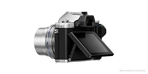 Olympus OM-D E-M10 Mark III Kit, Micro Four Thirds System Camera (16 MP, 5-Axis Image Stabilisation, Electronic Viewfinder) + M.Zuiko 14-42mm EZ Zoom Lens + M.Zuiko 40-150mm Tele Zoom, Silver/Black