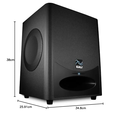 Kali Audio WS-6.2, subwoofer Activo de Estudio (Doble woofer de 6,5 Pulgadas de Largo Alcance, presión Sonora de hasta 120 dB, Impresionante Respuesta en frecuencia a Partir de 27 Hz), Negro