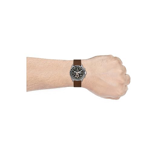 Fossil Reloj para Hombre Decker, movimiento Cronógrafo Cuarzo, 44mm Plata / Acero Caja de acero con correa de piel, CH2885