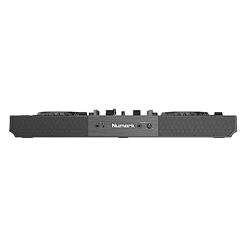Numark Mixstream Pro Go - Controlador DJ portátil, batería, mezclador con separación de stems, altavoces, streaming wifi, pantalla táctil y Serato DJ