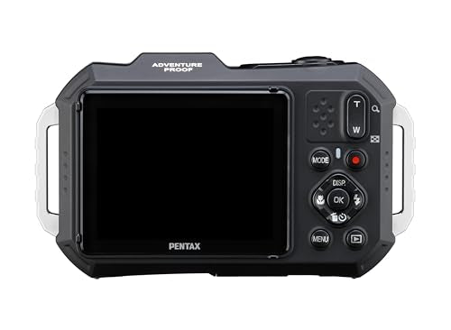 Cámara Digital compacta Resistente al Agua PENTAX WG-1000 (Gris), diseñada para fotografía Informal en Exteriores y bajo el Agua, Resistente al Agua hasta una Profundidad de 15 Metros (una Hora)