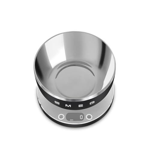 Smeg Báscula de cocina digital 'Negro mate'