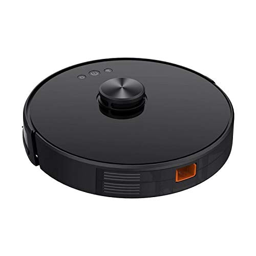V-TAC Aspirador giroscópico Robotizado de Carga automática Compatible con Amazon Alexa y Google Home, Color Negro