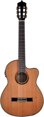 ARTESANO Guitarra de concierto Nuevo Marrón Cut Thin, Preamp