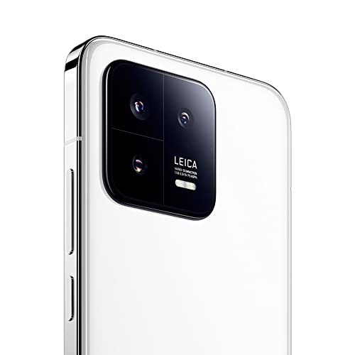 Xiaomi 13 5G - Smartphone de 12+256GB, Pantalla de 6.36” AMOLED de 120Hz, Snapdragon 8 Gen 2, Cámara Leica de 50MP, Carga de 67W, 4500mAh, Blanco (Versión ES + 3 años de garantía)