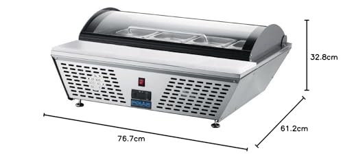 Polar GL178 refrigerado Prep contador con tabla de cortar