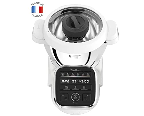 MOULINEX COMPANION XL Robot Cooker Tazón multifunción 4.5L 12 programas automáticos Sopas Gazpacho Procesador de alimentos Batidora Batidora Picadora Amasadora Cocinar Vapor 1550W HF80C30D
