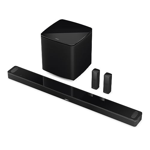 Bose Barra de Sonido Inteligente Smart Ultra Dolby Atmos, Control por Voz de Alexa,Bluetooth inalámbrico con IA, Sistema de Sonido Envolvente para TV, Negro