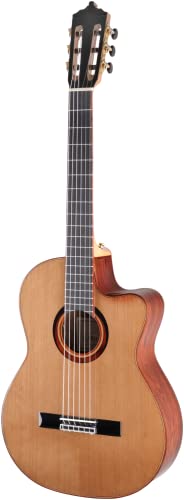 ARTESANO Guitarra de concierto, Nuevo Rojo Cut, eSonido Preamplificador