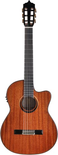 ARTESANO Guitarra de concierto Nuevo Oscuro Cut, eSonido Preamplificador, seda mate natural