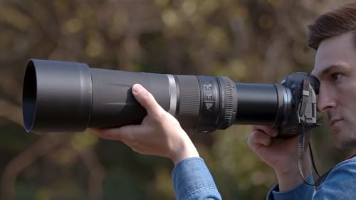 Canon Objetivo Canon RF 800 mm F11 IS STM - Lente Teleobjetivo, Ideal para captar Detalles Lejanos, Tamaño revolucionario, Nítido con estabilizador óptico 4 Pasos, Compatible con Sistema EOS R, Negro