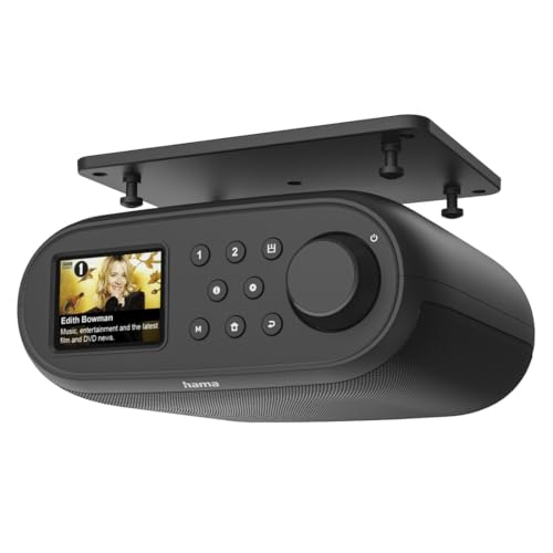 Hama | Radio Digital Internet Dab+/FM + Bluetooth RX + Wi‑Fi 2,4/5 GHz + Spotify Connect – Receptor Bluetooth – Despertador Doble – Negro
