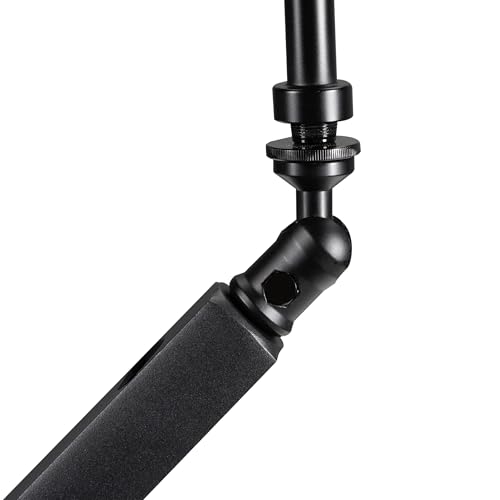 Shure by Gator Soporte premium de perfil bajo para micrófono de escritorio; totalmente ajustable para podcasts, streaming y configuraciones de home office (SH-BROADCAST2)