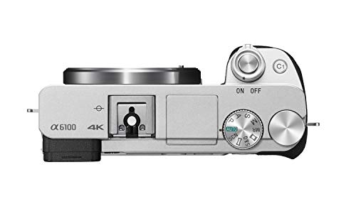 Sony ILCE6100LS.CEC Alpha 6100 Cámara Evil APS-C con Objetivo Zoom Potente, Color Plata, Sin Tarjeta