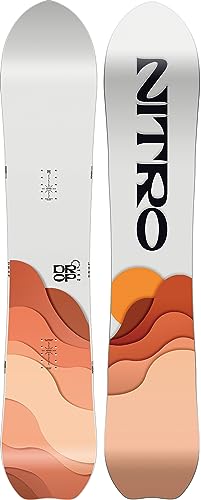 Nitro Tabla de Snowboard para Mujer, 24 All-Mountain Freeride Girls Powder Carving Board
