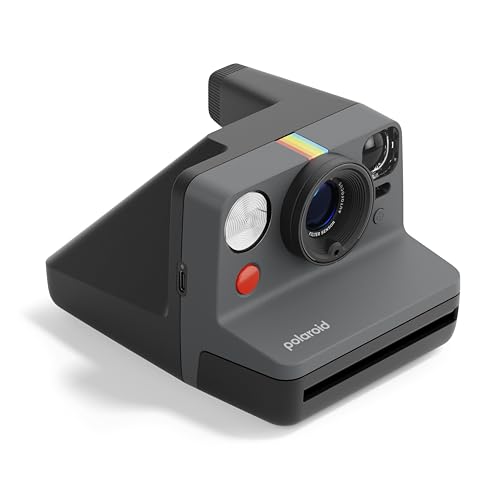 Polaroid - Now Gen 3 - Cámara instantánea - Paquete de cámara + película en Color (16 Fotos) Negro (6560)