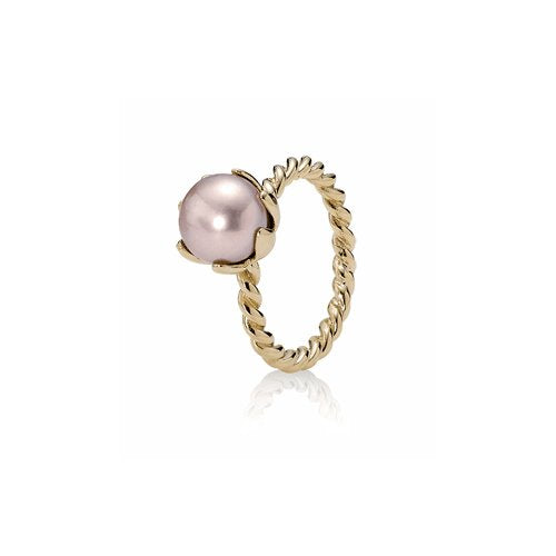 Pandora 150110P-54 - Anillo de oro amarillo de 14 quilates, talla 14 (17,2 mm)