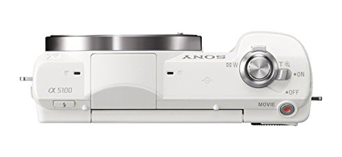 Sony ILCE-5100 - Cámara EVIL de 24.7 Mp ( pantalla 3", estabilizador óptico, vídeo Full HD ), color blanco - Kit cuerpo cámara con objetivo E PZ 16-50 mm f/3.5-5.6