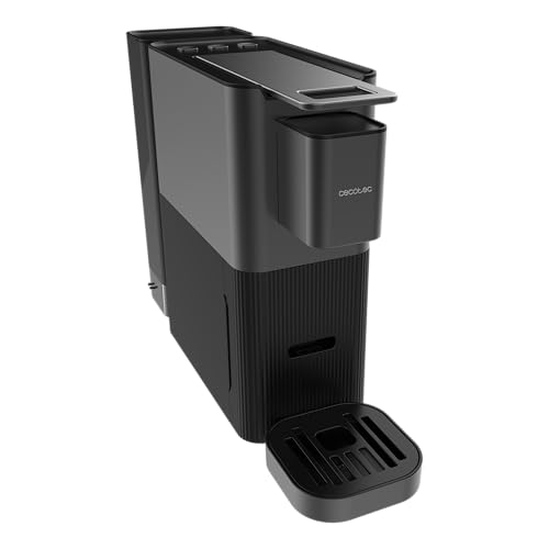 Cecotec Cafetera de Cápsula Power Caps 20. 1400W, 20Bares, Thermoblock, Compatible Cápsulas Nespresso, Depósito Agua 700ml, Autoapagado, Altura Regulable, Filtro Desmontable, 2 Modos, Antideslizante