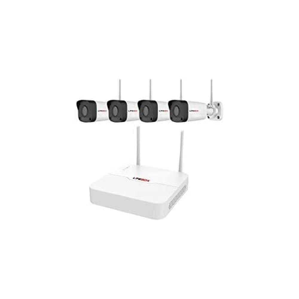 Lifebox WIFIKIT4PLUS Lifebox-LBXWIFIKIT4PLUS vigilancia – Kit de videovigilancia de 8 Canales WiFi 4 cámaras, Disco Duro 2T, Ninguno