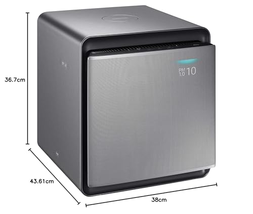 Samsung - Purificador de aire Cube con cobertura de 47 m², negro, AX47R9080SS
